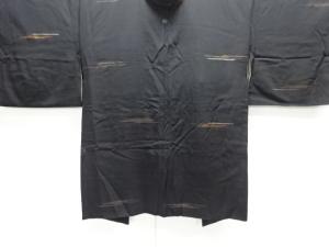 大正ロマン　霞模様織り出し漆一つ紋羽織